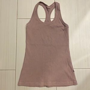 Lululemon faded pink ribbed tank top